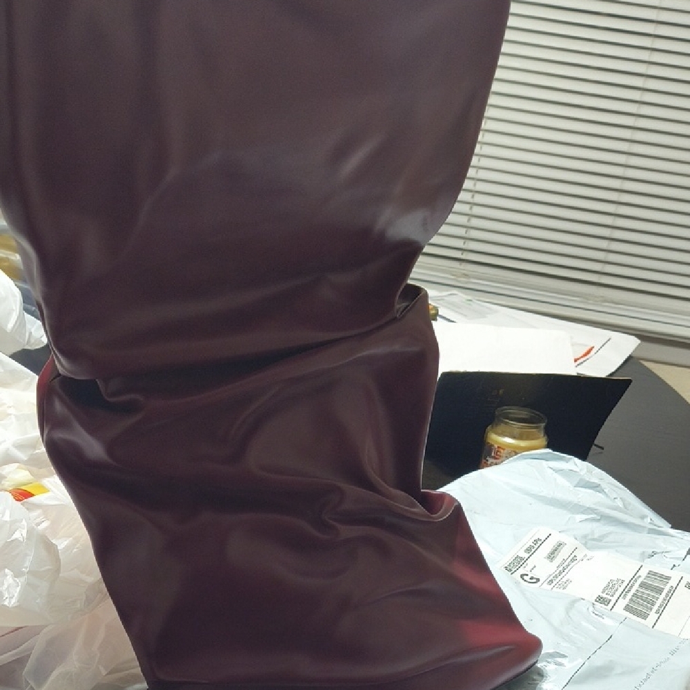 AKIRA Deep Burgundy Leather Boots